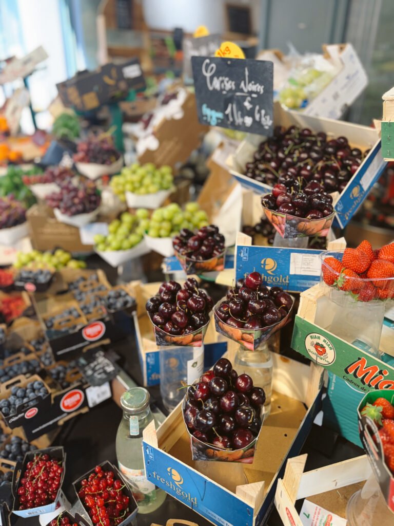 fresh fruit stand in france